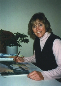 Ann in her studio